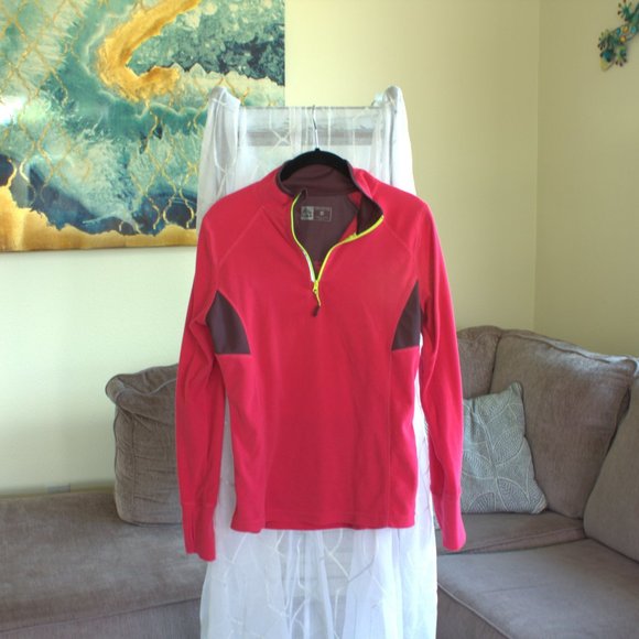 RBX Pullover Fleece Performance Jacket | Pink & Yellow RBX Fleece - Picture 7 of 10